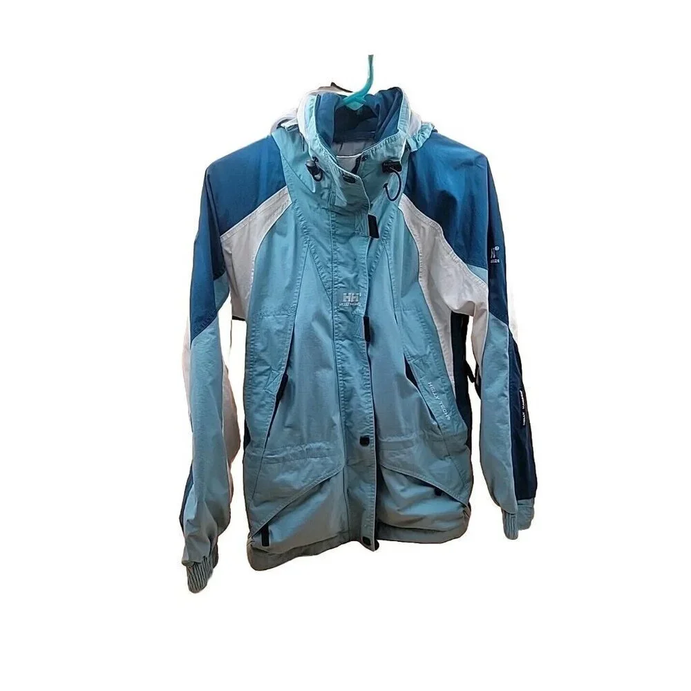 Helly Hanson Helly Tech Waterproof Jacket Size Small Blue - Picture 3 of 16